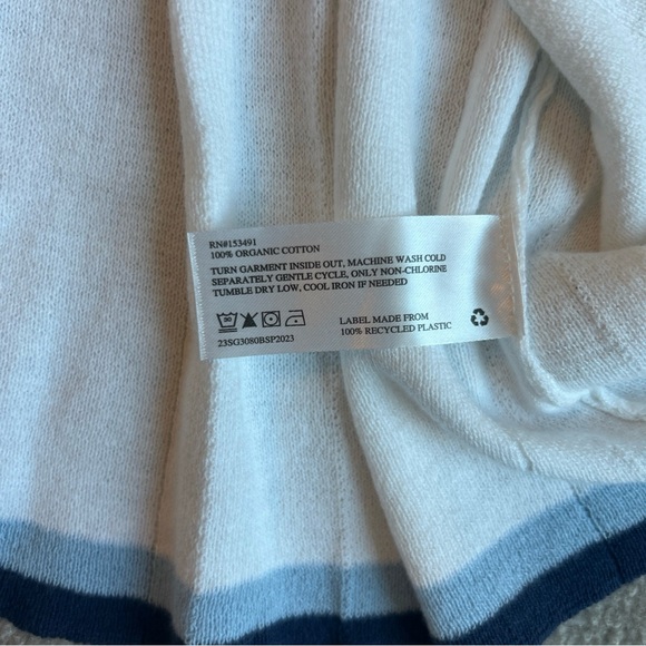 NWT Hope And Henry Girls White Organic Cotton Sweater Dress, Size 8 - Picture 9 of 10